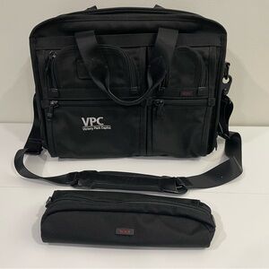 Tumi Alpha T-Pass 26145DH Travel Bag expandable Laptop Brief Luggage Black